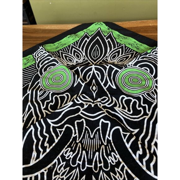 Official Mastodon ONCE MORE 'ROUND THE SUN Bandana Green/Black 19” X 20” - Picture 6 of 10